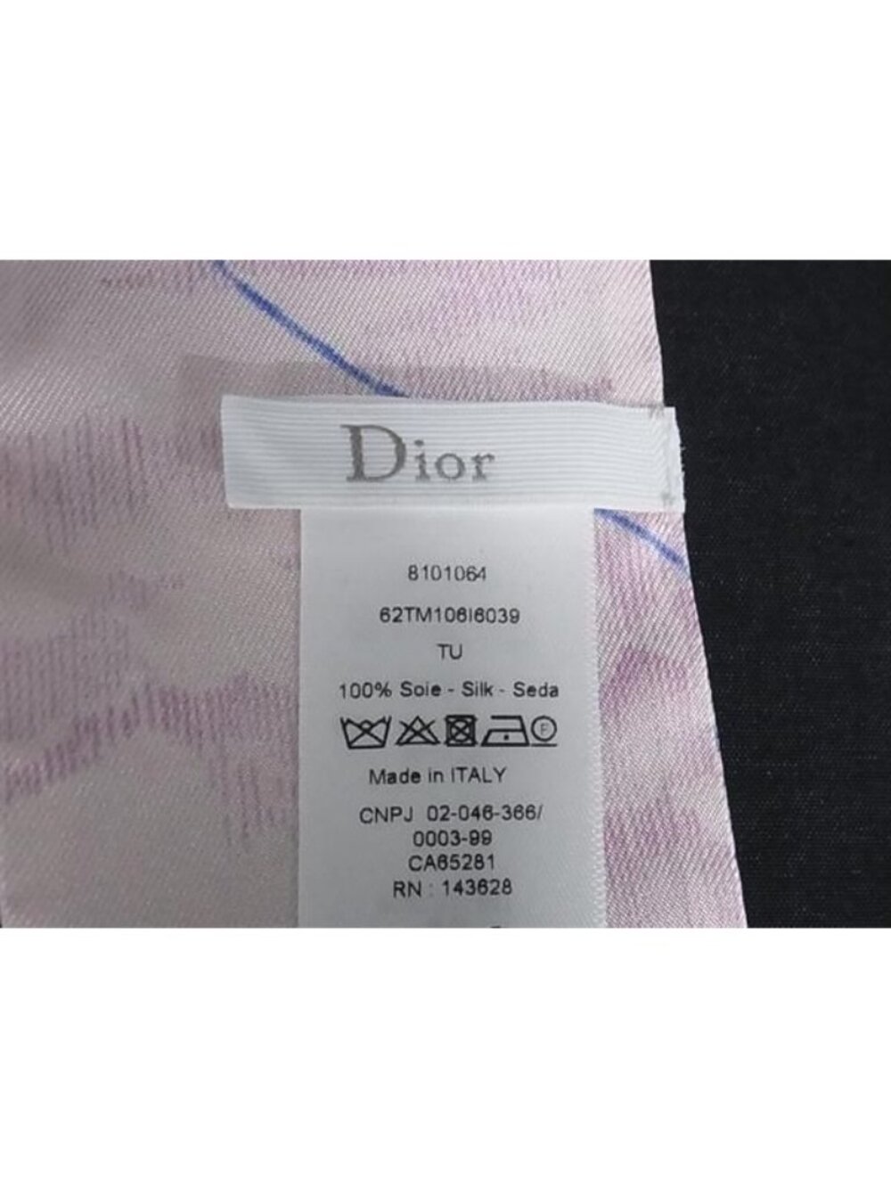 Dior Charming Garden Mitzah Silk Ribbon Scarf Pink - Picture 3 of 3